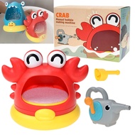 Blowing Bubble Baby Bath Toys Outdoor Foam Maker Cute Cartoon Shark And Crab Bathroom Swimming Pool Toys Bathtub Soap hine