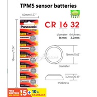TPMS sensor 100% ORIGINAL Panasonic Lithium Coin CR1632 3V Battery (100% Brand New)