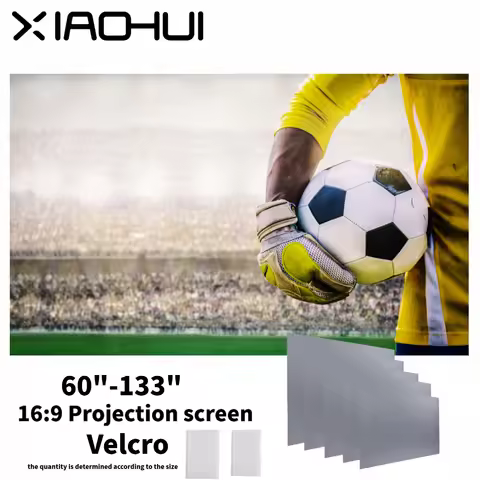 XIAOHUI Simple Projector Outdoor Polyester Soft Curtain 72/84/100/120 inch Portable HD 4K Movie Proj