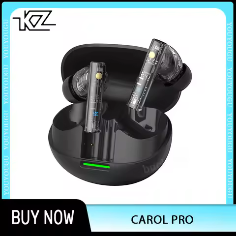 KZ Carol Pro Wireless Earphone TWS Bluetooth 5.4 Earphone 6 MIC Active Noise Canceling True Wireless