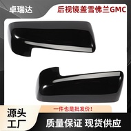 Sepasang Penutup Cermin Cermin Belakang Hitam Berkilat untuk Chevrolet GMC Silverado 1500 Sierra 150