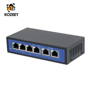 [KOZEEY] 6-Port Fast Ethernet PoE Switch - 4 Port PoE & 2 Port Uplink, 10/100Mbps