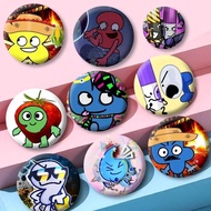 Hot Game BFDI Leafy Pencil One Two Icons Badges Creative Funny Cartoon Meme Brooch DIY Bag Shirt Dec