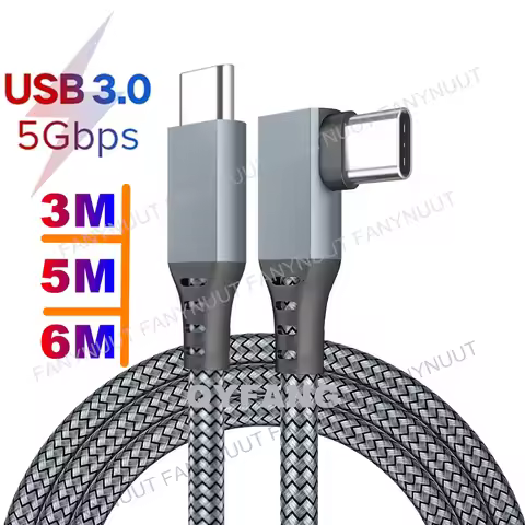 USB C VR LINK Cable for Quest 2 Headset VR Pico Steam VR USB3.2 High Speed 5Gbps 5m 6m Charging Cabl