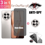 3 in 1 OnePlus 13R Privacy Screen Protector for OnePlus 13R 10R 10T 9 9R 9RT 8T 7 7T Anti-peeping Gl