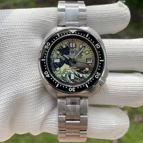 STEELDIVE Official SD1970J Fully Automatic Mechanical Watch Swiss Super Luminous C3 BGW9 Synthetic S