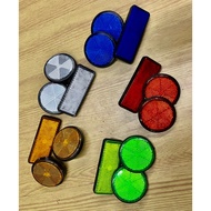 (3pcs) Universal reflector white albino lcv4-v8,y16,nvx,nmax,xmax,honda