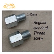 side mirror bolts adapter screw metal reverse for motorcycle