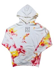 Palm Angels Beige "Art Basel Hong Kong" Tie-Dye In Pink And Yellow Hoodie