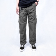 Gray Cargo Pants | Long Cargo Pants | Unisex Cargo Pants | Cargo Pants Men Women | Regular Pants | Zeronine Cargo Pants | Streetwear Cargo Pants | Ripstop Material Premium Cargo Pants