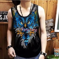 Yc collection - Men's Singlet with Owl Batik image