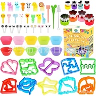 Cutter Set Fork Set 56 Accessories Fruit Bento Box Animal Sandwich Set Bread 7Q7E