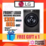 [FREE GIFT] LG 13 / 8kg FV1413H2BA Washer Dryer Front Load with AI Direct Drive™ and Steam+™ / 11/7k