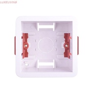 LUXELIVING Gypsum Board Lining Box, Junction Box Embedded Install Wall Socket Cassette, Thicken 86 T