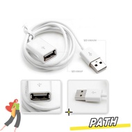 PA-HOME 1M-3ft USB 2.0 White  Electronic Male To Female Cord