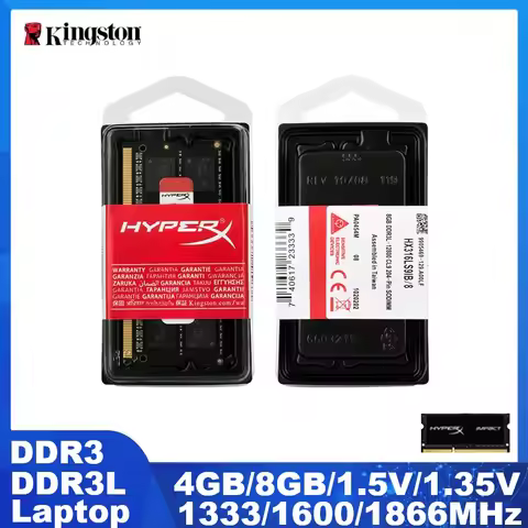 Kingston Laptop Memory DDR3 DDR3L Ram 1866MHz 1600MHz 1333MHz 1066MHz SODIMM Memoria 4GB 8GB Sodimm 