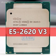 Intel Xeon E5 2620 V3 CPU 2.4G เสิร์ฟ LGA 2011 3 E5 2620 V3 2620V3 PC โปรเซสเซอร์เดสก์ท็อป CPU สำหรั