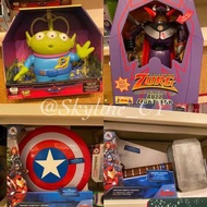 🎡香港迪士尼 toys story 玩具總動員 三眼怪 三眼仔/ 索克天王/ Marvel 漫威 美國隊長 盾牌/ 雷神 錘 發聲玩具