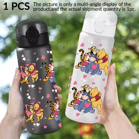 1Pc Disney Winnie The Pooh/Tigger/patterned 26oz Plastic Water Bottle Sports Cup As A Birthday/back-