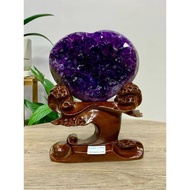 Top Amethyst Strange Stone Love Ornaments 2.28kg Money-lucky Town House Daigou Money-lucky Purple Qi
