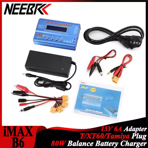 iMAX B6 80W Battery Charger Lipo NiMh Li-ion Ni-Cd Digital Lipro Balance Charger Discharger 1-6S for