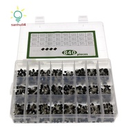 840Pcs/Set 24Values TO-92 Transistor BC547 BC327 BC337 2N2222 3904 PNP/NPN Transistors Set Electroni