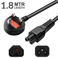 / UK 3 Pin Charger Power Cord (Cloverleaf)