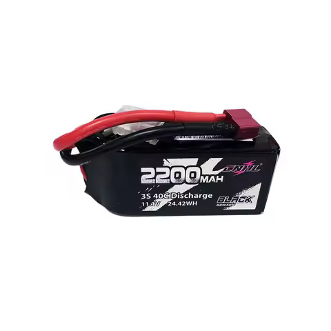 CNHL Black Series Shorty 2200mAh 3S 11.1V 40C Lipo Battery with T/Dean Plug