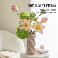 Lotus Artificial Flower Lotus Lotus Lotus Fake Flower High-value Decoration Living Room Flower Arran