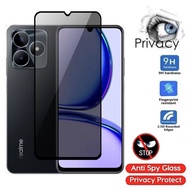 ฟิล์มกระจกนิรภัย ป้องกันการแอบมอง เต็มจอ Realme C53 ฟิล์มกระจกกันเสือก