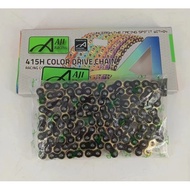 AJI RACING COLOUR CHAIN SPROCKET CHAIN 415H 415 H 132L ORING O-RING * BLACK / PINK / RED / GREEN / P