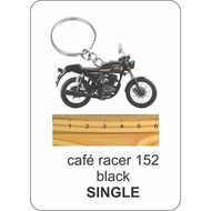 KEEWAY 152 caferacer 152caferacer 152 cafe racer  black 2d keychain