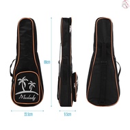 ♫Muslady 26 Inch Tenor Ukulele Bag Uke Ukelele Zippered Case 5mm Padding Coconut Tree Pattern Style