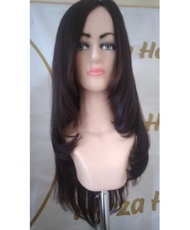 wig rambut asli 100% model layer panjang 60cm