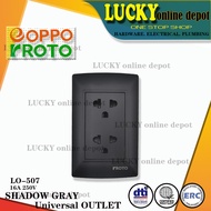 rROTO SHADOW GRAY 2G UNIVERSAL OUTLET 16A 250V LO-507