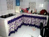 Gorden / Korden Dapur Variasi Poni atas bawah motif annisa Ungu