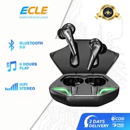 Ecle Tws Gaming Bluetooth Earphone Touch Wireless Charging Earbuds