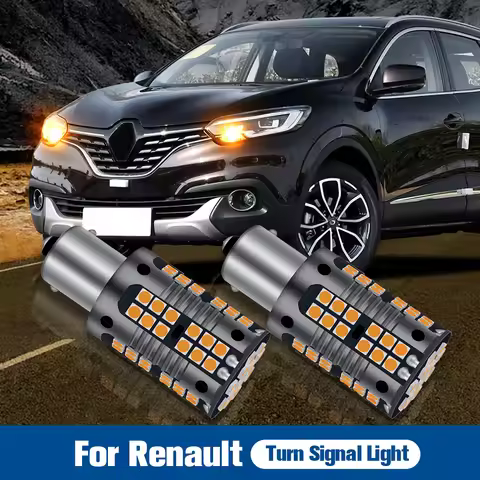 2x LED Turn Signal Light PY21W BAU15S Canbus For Renault Avantime Alaskan Arkana Grand Scenic 2 3 4 