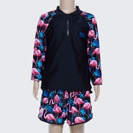 HIGHCLUB ชุดว่ายน้ำกันยูวีเด็กหญิง เสื้อแขนยาวกางเกงขาสั้น / UPFG06