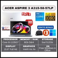 LAPTOP ACER ASPIRE 3 57LP CORE I5-1135G7 RAM 8GB SSD 512GB 15.6" FHD