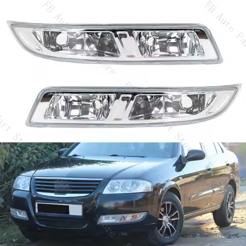 Car Front Bumper Fog Light Lamp For Nissan Sunny Almera Classic N16 2007 2008 2009 2010 Foglight Fog