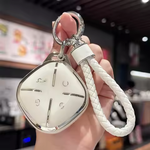 Key Fob Cover with Keychain For Chery For Jetour For Dashing X-1 Plus For DTC For IDM 2022 2023, TPU