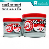 จาระบี ตราจระเข้ เนื้อจาระบีสีแดง น้ำมันเคลือบโลหะ รุ่น SG-306 No.3 ขนาด 0.5 - 1 กิโลกรัม