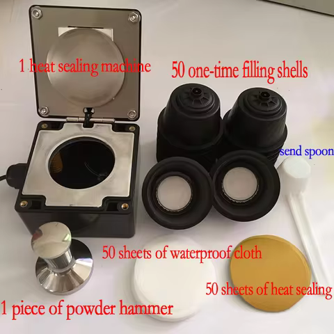 Compatible with Dolce Gusto Nestle Disposable Coffee Capsule Shell Heat Sealing Film Heat Sealing Ma
