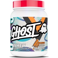 GHOST Clear Whey Isolate Protein Powder, Orange Cream - 1.4 LB Tub, 25G of Whey Protein - Post Worko