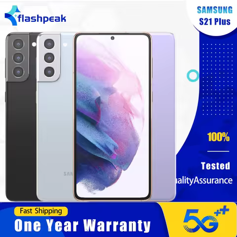 Samsung Galaxy S21+ G996U1 5G Mobile Phone NFC S21 Plus 6.7" 8GB RAM 128GB ROM 16MP+64MP+10MP Snapdr