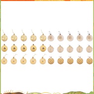 30Pcs Christmas Tree Decor High Qulity White Gold Ball Ornament Bauble Party Hanging Ball for Home C