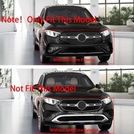 forMercedes-Benz GLC GLC300 X254 2023 2024 2025 2026 Front Fog Light Grill Mesh Cover Trims (Chrome)