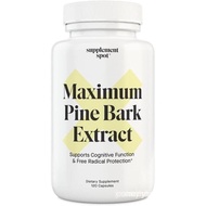 Maximum Pine Bark Extract 100 mg per Serving| Maritime Pine Bark Supplement for Natural Health Suppo
