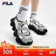 斐乐（FILA）官方女鞋运动凉鞋2024夏季新款厚底增高休闲草莓凉鞋 燧石灰/冰灰-EI 36